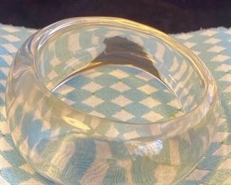 Cool Lucite Cuff Bracelet