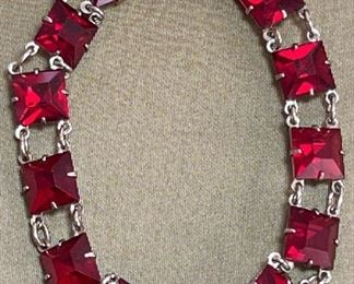 Sterling Rhinestone Bracelet