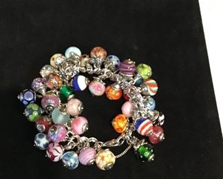 01James Avery Loaded Glass Charm Bracelet