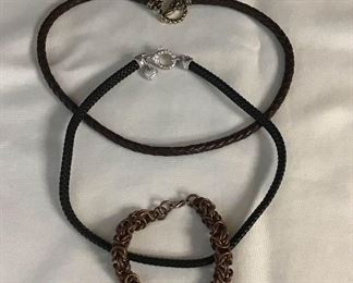 Braided Leather Necklaces