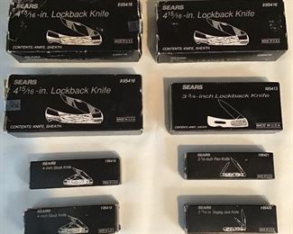 Collection of Sears Knives