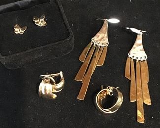 James Avery Gold Plated Silver Earrings