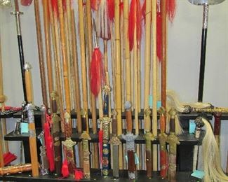 Many spears & swords