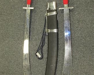 Double swords & scabbard