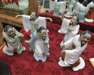 Set of 5 Hua Tuo figurines