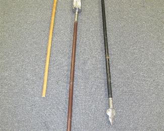 3 point lance, axe & long & short pole