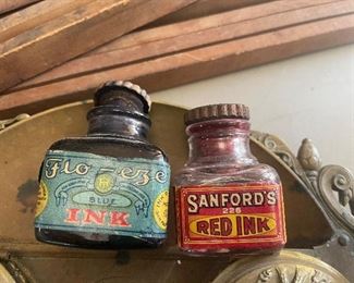 Old ink well bottles 