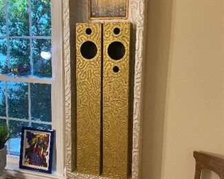 Another Large Andy Lakey wall sculpture.