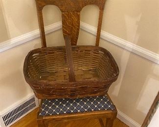 Antique basket marked Detroit.