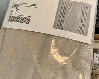 Brand new Ikea linen curtains.