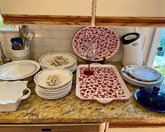 Pretty kitchen items, including Starbucks Barista and Noritake.