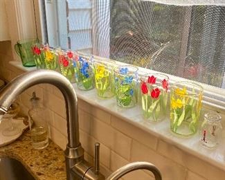 Vintage juice glasses.