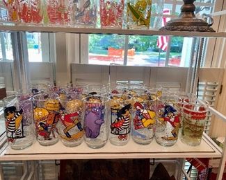 Vintage McDonalds glasses.
