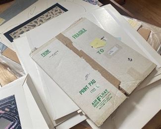 Many Andy Lakey signed and numbered lithographs and artists proofs.