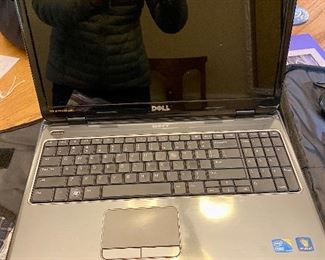 Dell Laptop with case, brand new battery.  has been wiped and is ready to go!