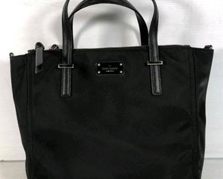 Caitlyn black nylon women's double handle tote shoulder handbag like new no flaws $50
Bin#8
