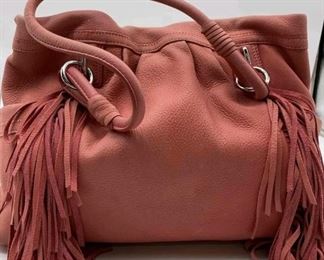 Aimee Kestenburg handbag salmon color with dust cover $80