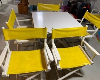 6 chairs with table