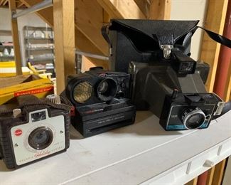 vintage cameras, more not pictured