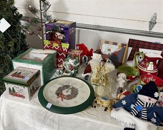 Lots of holiday decor.