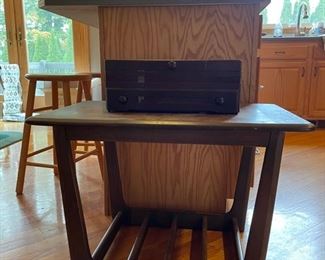 Mid century modern end table 