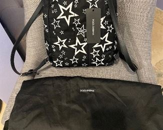 Dolce Gabbana Star print Backpack new with tag 