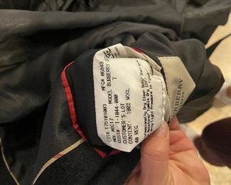 Burberry men's 100% wool long coat. Used in great condition! Size 40