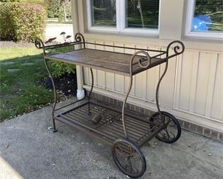 Lot 304
Patio Beverage Cart Tile Top with Metal Frame