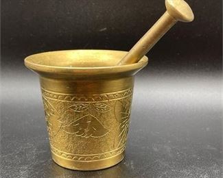 Lot 179
Brass Mortar and Pestle
