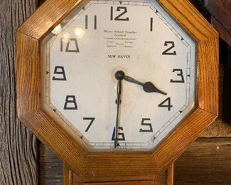 Vintage advertising clock "Moyer School Supplies" Canada 