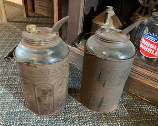 1800's oil fillers for oil lamps