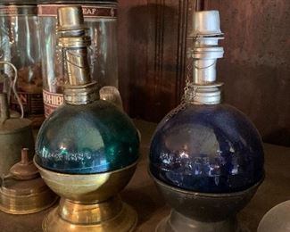 Late 1800's Jewelers oil lights 