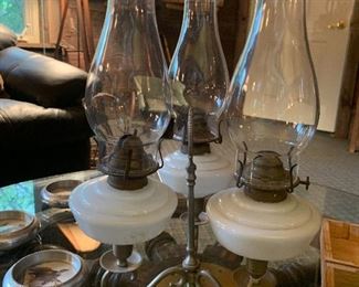 Oil lamp trio 