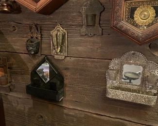 Antique match holders 