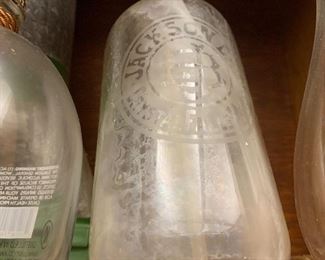 Antique Jackson Detroit seltzer bottle 