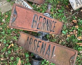 1930's street signs