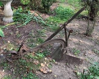 Antique plow