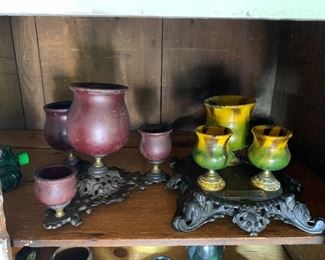 Antique match / cigarette holders