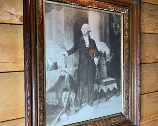 George Washington art in elegant frame