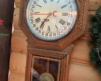 Stunning antique calendar clock