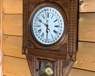 Ornate antique Waterbury clock