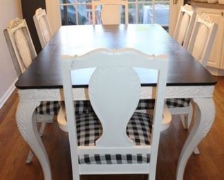 DINING TABLE WITH 6 CHAIRS