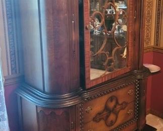 Antique China Hutch with Matching buffet and Table.