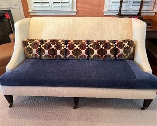 Custom Upholstered Lee Industries Sloped Arm Sofa - $500