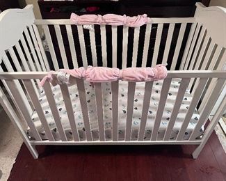 Item #1.   Crib - water proof mattress included.

$75 