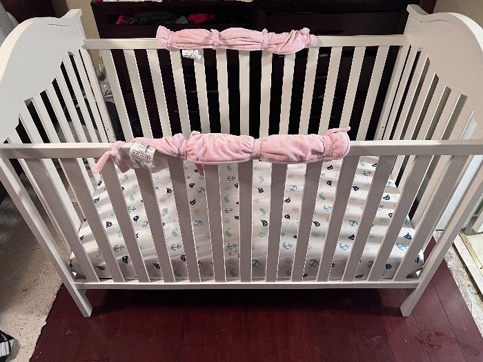 Item #1. Crib - water proof mattress included.
$75