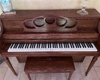 Item #2
Wurlitzer upright piano
57 1/2” length 
23 1/2” width 
42 1/2” height 


$100