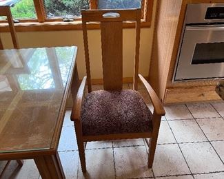 Item 11.                                                                                          
Dining room set - 6 chairs. Glass top not included
108” length  x 44” width x 31” height 