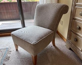 cream colored chairs x 2                                                                 30" length x 36" width x 34" height
$100 per chair 