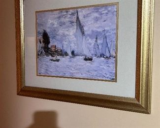 Item 34.
Sailing painting $10